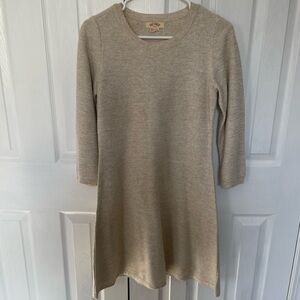 Fat face sweater dress, size 4, cream, excellent condition